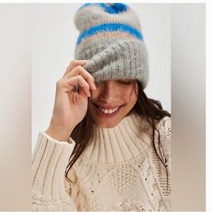 Free People: The Groove Striped Beanie NWT
